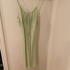 Rouje floral green strap dress